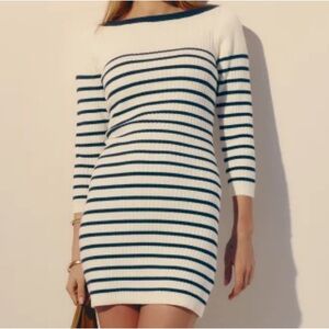 Reformation Ines ribbed sweater dress